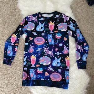 TINY TREATS LONG SLEEVE BLACKMILK SIZE SMALL EUC